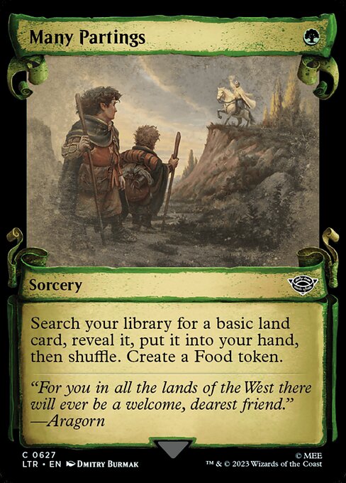 Many Partings - Silver Foil