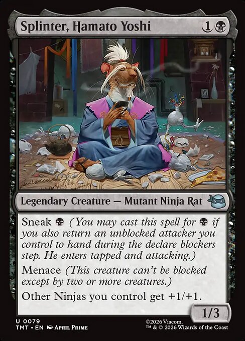 Splinter, Hamato Yoshi - Foil