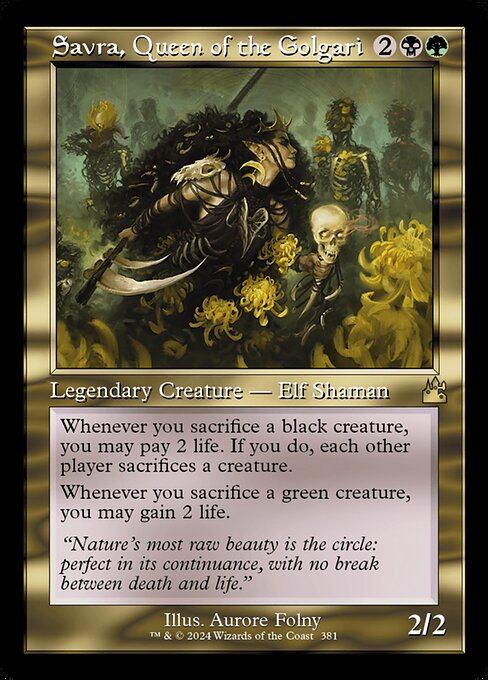 Savra, Queen of the Golgari - Foil