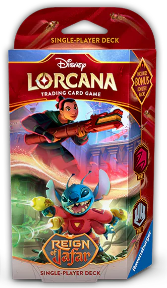 Disney Lorcana - Reign of Jafar - Single Player Deck - Ruby & Steel