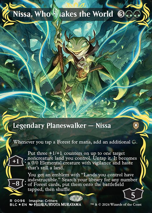 Nissa, Who Shakes the World - Raised Foil