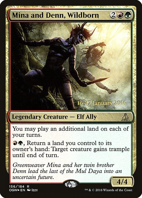 Mina and Denn, Wildborn - Foil - Prerelease Promo