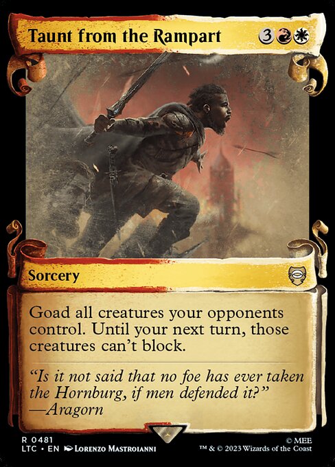 Taunt from the Rampart - Silver Foil