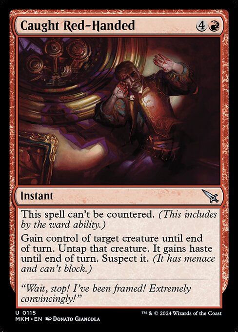 Caught Red-Handed - Foil