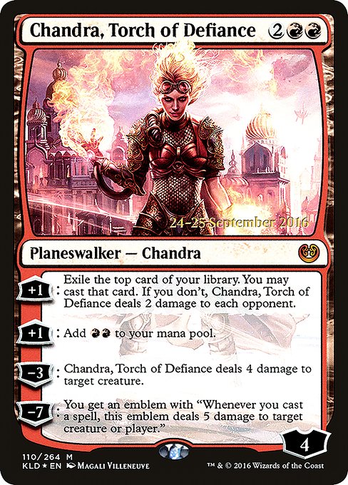 Chandra, Torch of Defiance - Foil - Prerelease Promo
