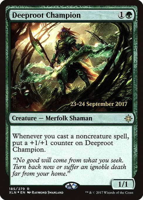 Deeproot Champion - Foil - Prerelease Promo