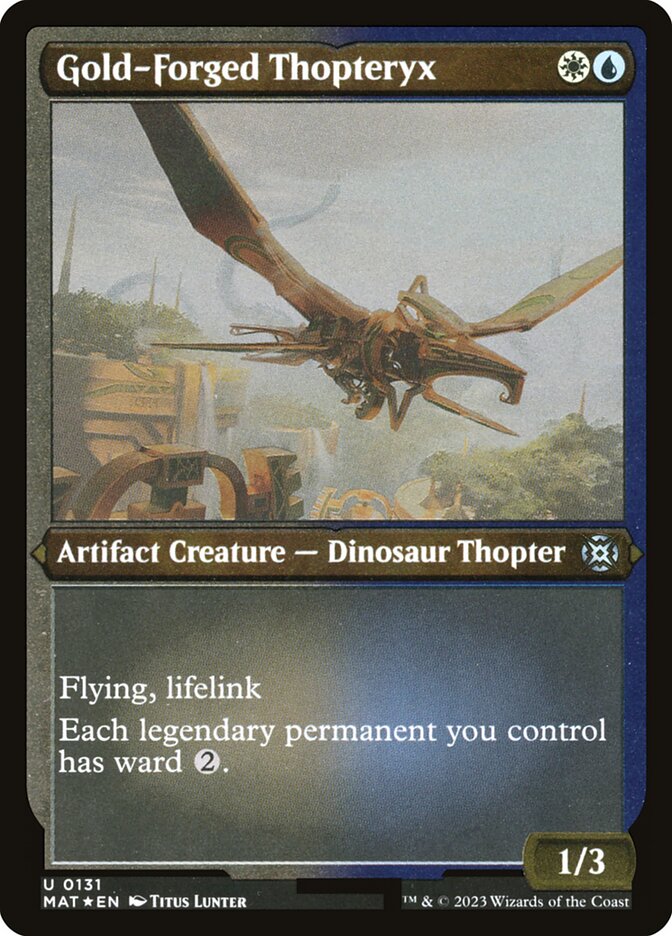Gold-Forged Thopteryx - Foil Etched