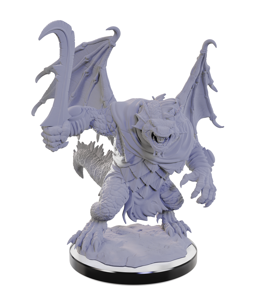 D&D Unpainted Minis - Draconian Foot Soldier and Mage