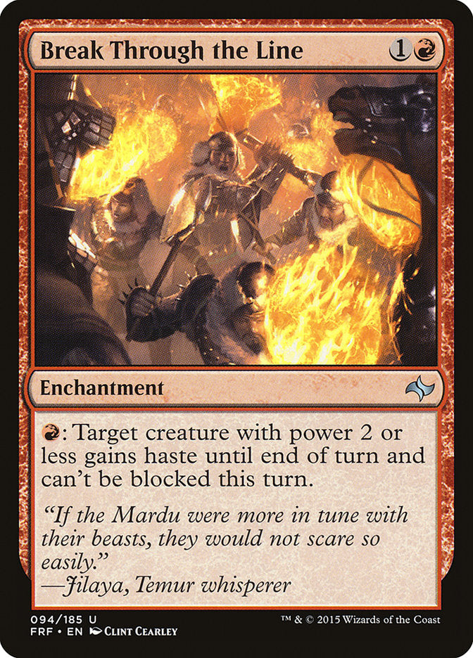 Break Through the Line - Foil