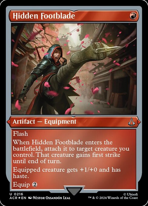 Hidden Footblade - Foil-Etched