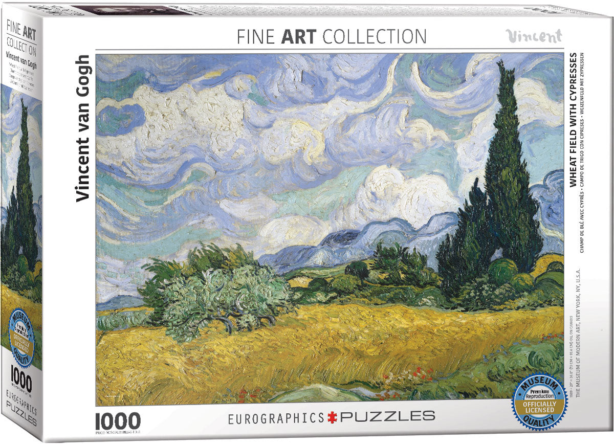 1000 - Wheat Field with Cypresses (Van Gogh)