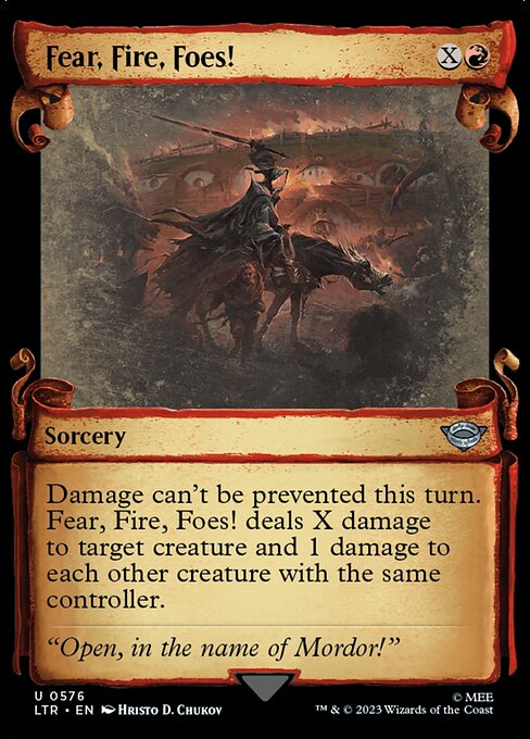 Fear, Fire, Foes! - Silver Foil