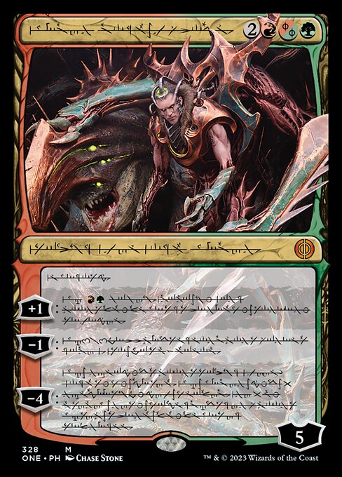 Lukka, Bound to Ruin (Phyrexian) - Foil