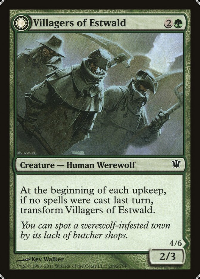Villagers of Estwald // Howlpack of Estwald - Foil