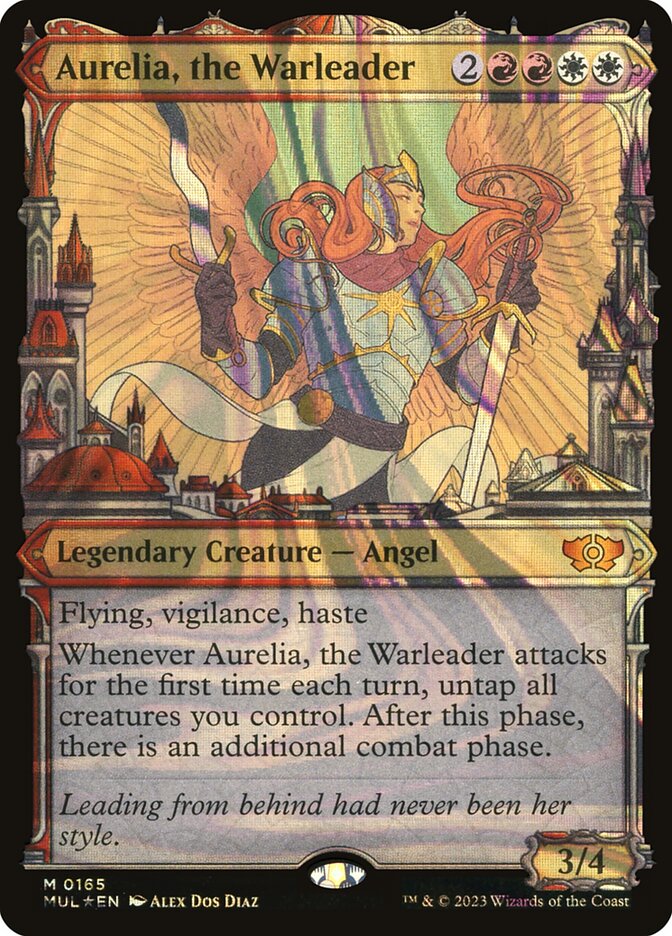 Aurelia, the Warleader - Halo Foil