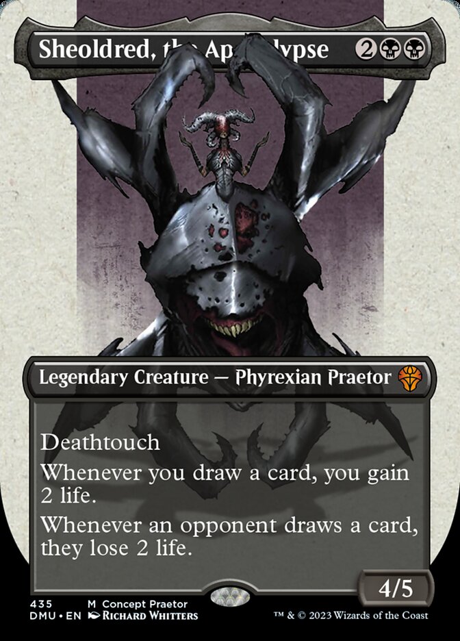 Sheoldred, the Apocalypse - Foil - Borderless Concept Praetor