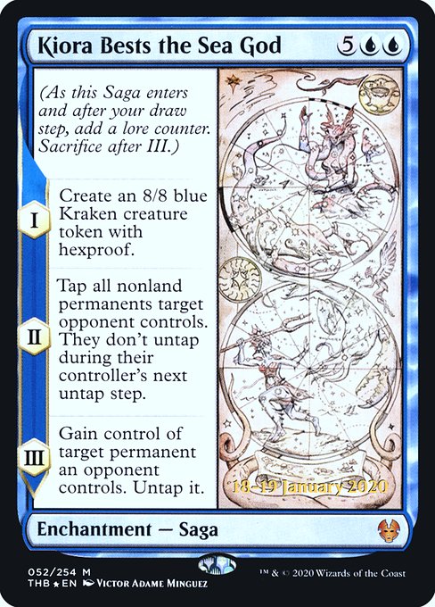 Kiora Bests the Sea God - Foil - Prerelease Promo