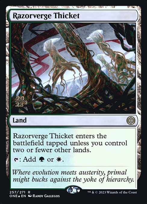 Razorverge Thicket - Foil - Prerelease Promo