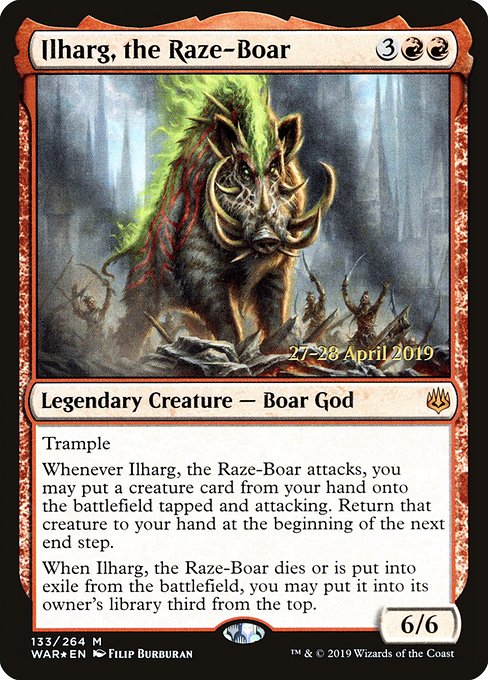 Ilharg, the Raze-Boar - Foil - Prerelease Promo