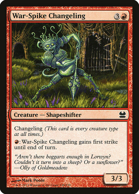 War-Spike Changeling - Foil