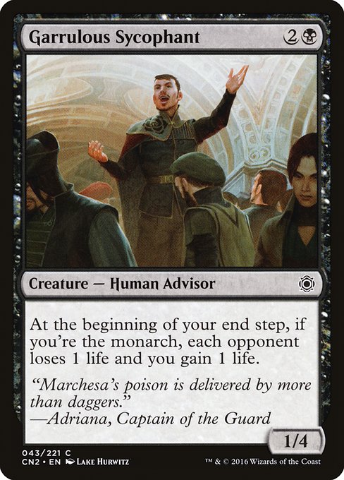 Garrulous Sycophant - Foil