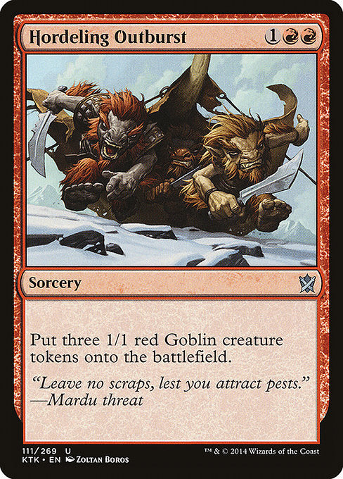 Hordeling Outburst - Foil