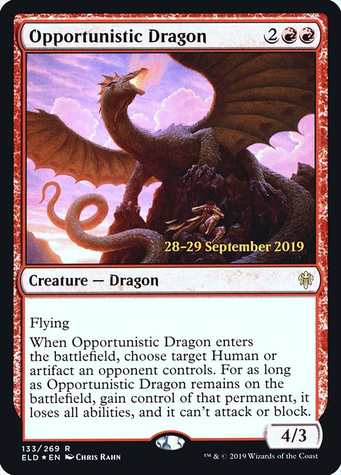 Opportunistic Dragon - Foil - Prerelease Promo