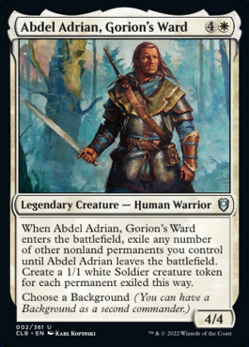Abdel Adrian, Gorion's Ward - Foil