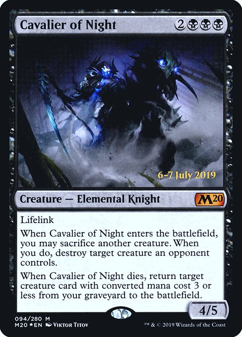 Cavalier of Night - Foil - Prerelease Promo