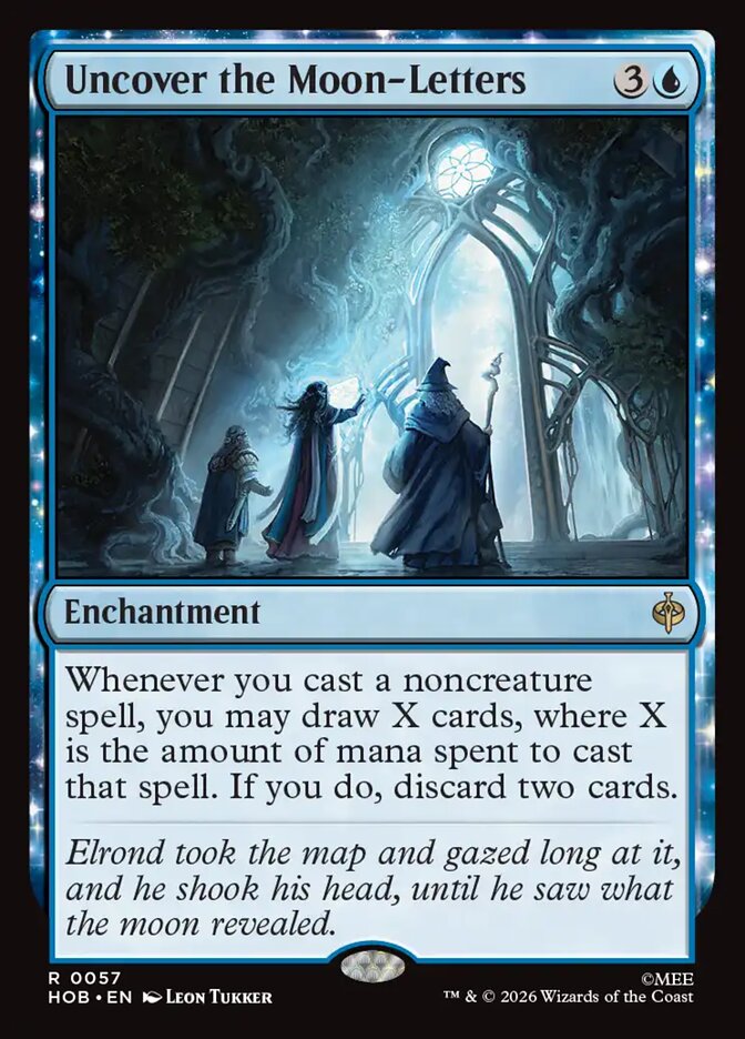 Uncover the Moon-Letters - Foil