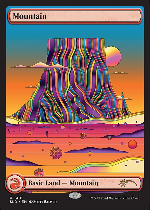 Mountain (1481) Full Art - Foil