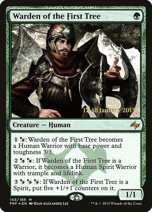 Warden of the First Tree - Foil - Prerelease Promo