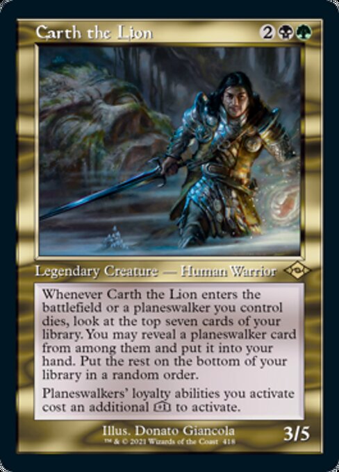 Carth the Lion - Foil-Etched