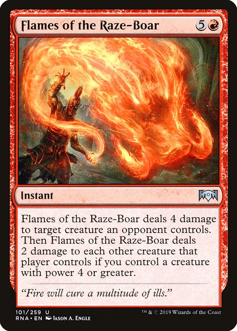 Flames of the Raze-Boar - Foil