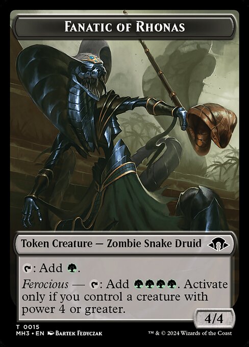 Fanatic of Rhonas Token (MH3) - Foil