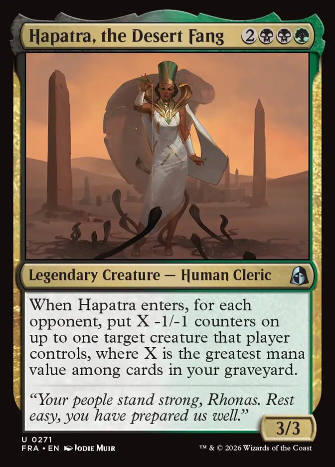 Hapatra, the Desert Fang - Foil