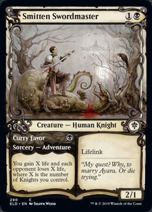 Smitten Swordmaster // Curry Favor - Foil