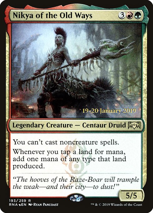 Nikya of the Old Ways - Foil - Prerelease Promo