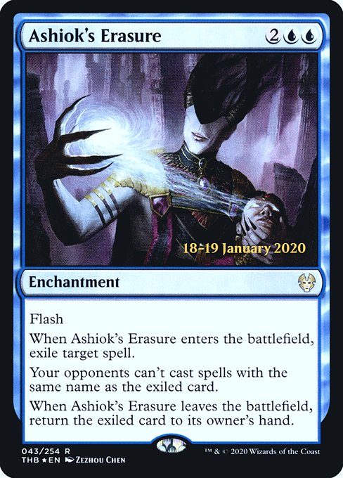 Ashiok's Erasure - Foil - Prerelease Promo