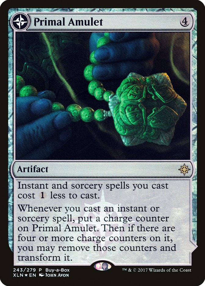 Primal Amulet - Foil - Buy-A-Box Promo