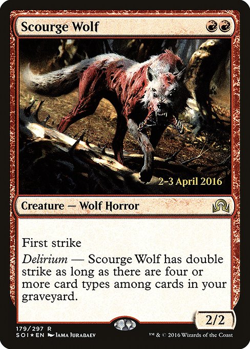 Scourge Wolf - Foil - Prerelease Promo