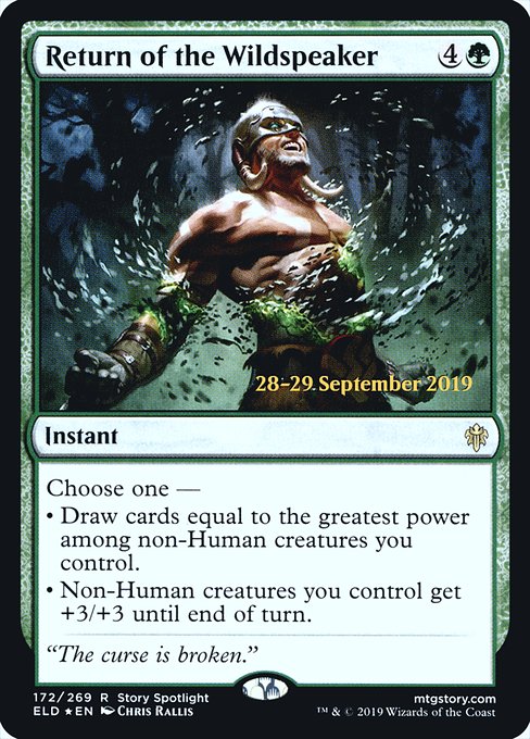 Return of the Wildspeaker - Foil - Prerelease Promo