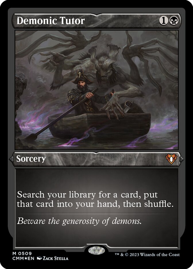Demonic Tutor - Foil-Etched