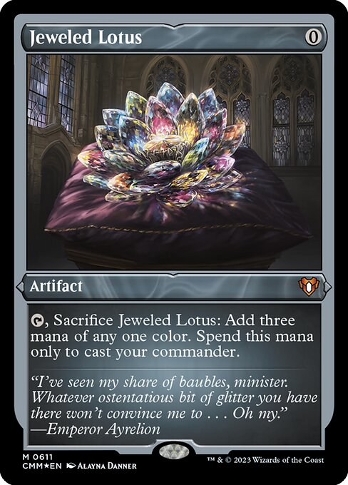 Jeweled Lotus - Foil-Etched