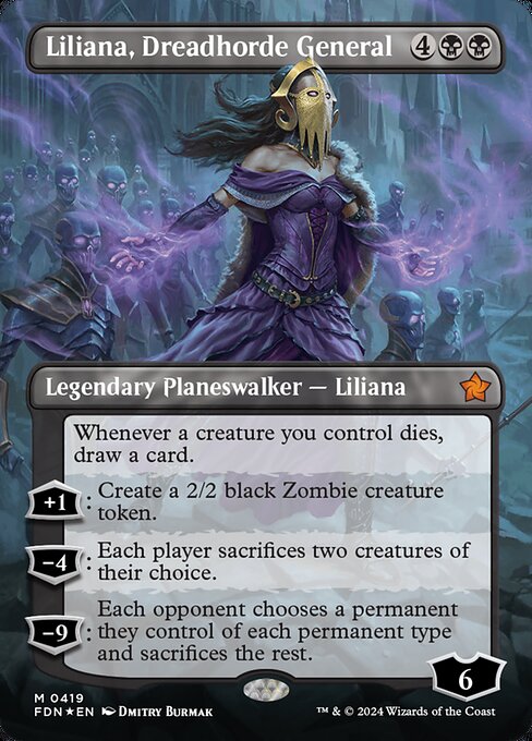 Liliana, Dreadhorde General - Mana Foil