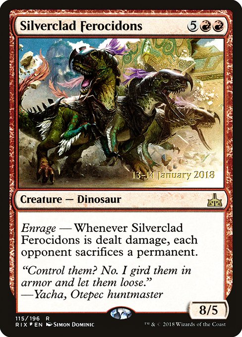 Silverclad Ferocidons - Foil - Prerelease Promo