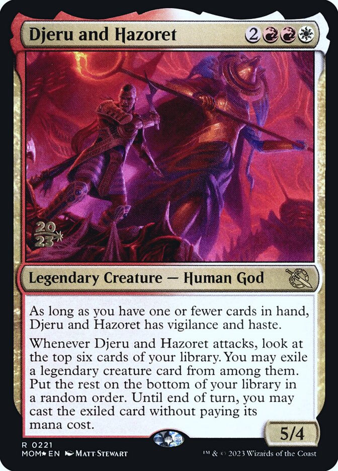 Djeru and Hazoret - Foil - Prerelease Promo