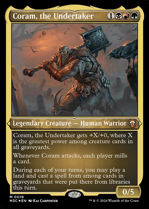 Coram, the Undertaker - Foil-Etched