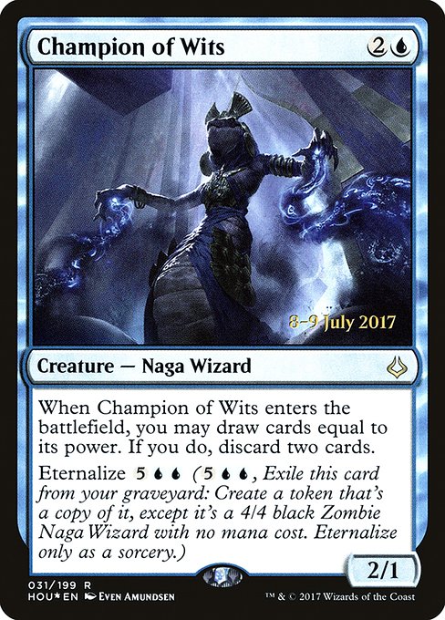 Champion of Wits - Foil - Prerelease Promo