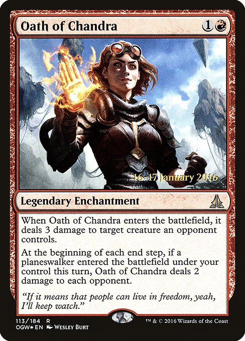 Oath of Chandra - Foil - Prerelease Promo